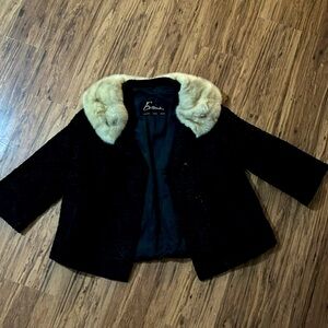 Vintage Persian Lamb & Silver Mink Jacket by Evans size 6/8 Excellent condition